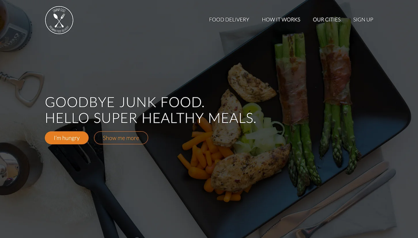 Omnifood website screenshot